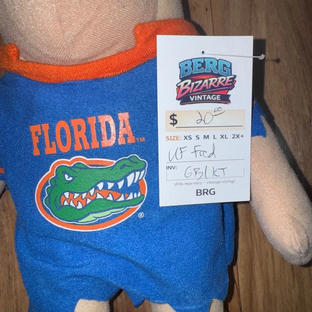 Hanna Barbera Plush Toy Kids OS Blue Good Florida Gators Fred Flintstone Tunic
